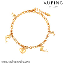 74563-Xuping Schmuck Shop Promotion Einfaches Design Armband mit Hängende Ornamente